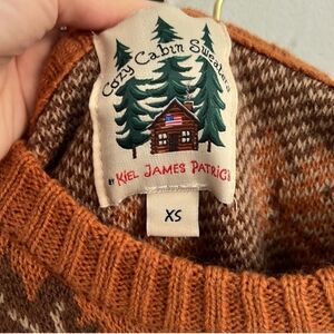 KJP The Big Cozy Leaf Sweater - Orange XS